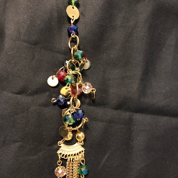 Multilayer Colorful Handmade Seed Beads Illusion Chain Bib Necklace - Picture 9 of 11